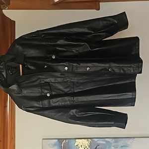 Shein faux leather jacket